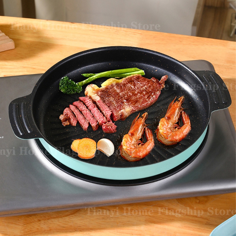 Grill Pan Round Non-Stick Barb - Korean Bbq Grill review and price